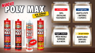 Bostik: nuovi adesivi Poly Max